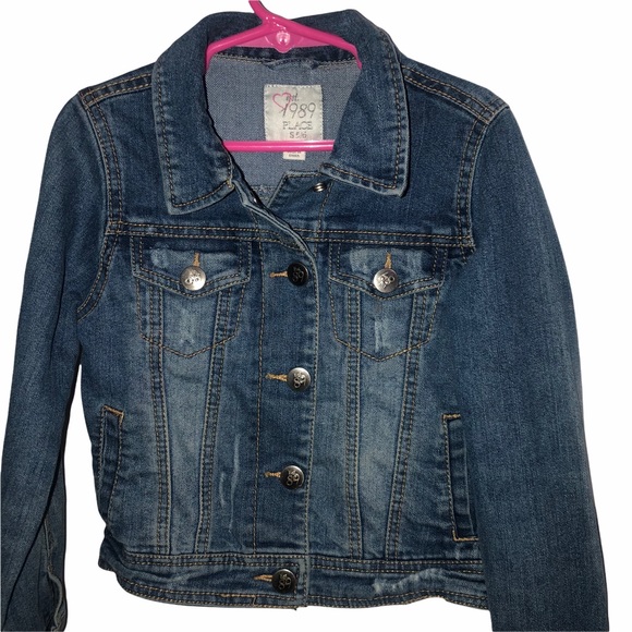 Children’s Place Denim Blue Jean Jacket size 5/6 - Picture 4 of 7